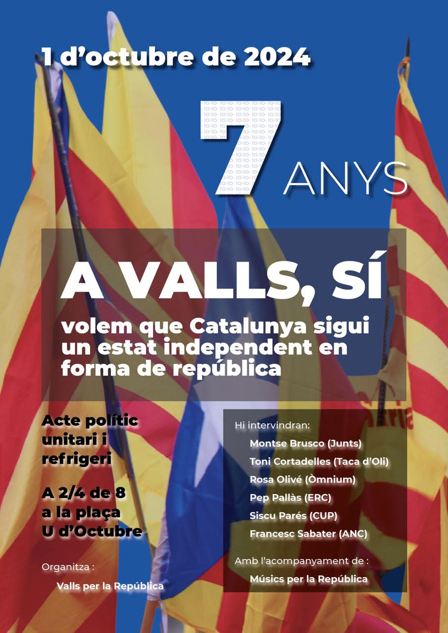 You are currently viewing Set anys després, Valls reivindica el Primer d’Octubre