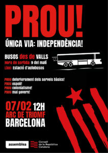Read more about the article Busos de Valls per a la manifestació del dissabte 7 de febrer a Barcelona