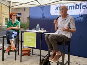 Read more about the article Pilar Rebaque i Pep Cruanyes enceten el cicle «Objectiu independència» parlant de memòria històrica